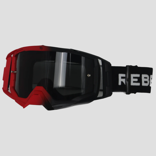 Revolution Motocross Goggle - Red/Black - Premium Motocross Goggle from Rebel Optics - Just $54.99! Shop now at Rebel Optics