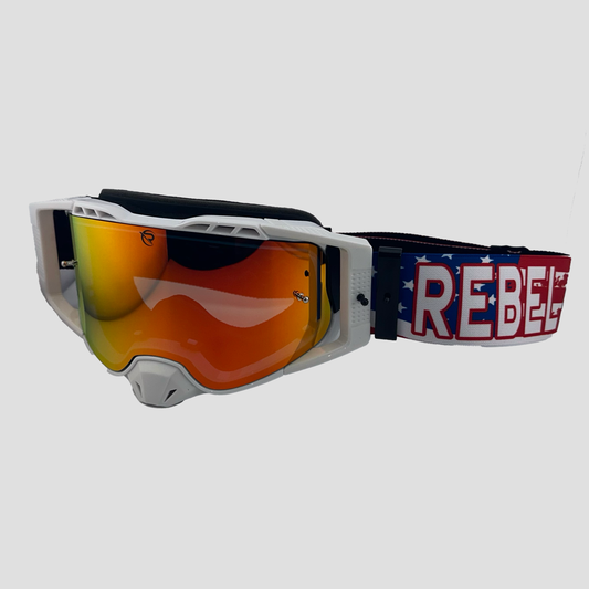 Defiant Pro Motocross Goggle - Freedom - Premium Motocross Goggle from Rebel Optics - Just $84.99! Shop now at Rebel Optics