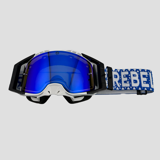 Defiant Pro Motocross Goggle - Glacier Blue - Premium Motocross Goggle from Rebel Optics - Just $84.99! Shop now at Rebel Optics