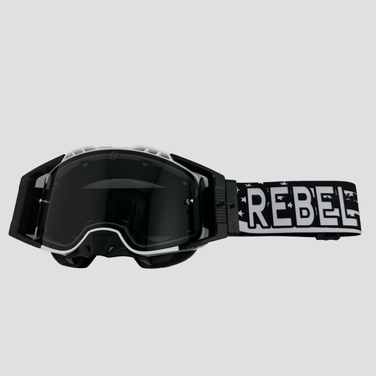 Defiant Pro Motocross Goggle - Patriot - Premium Motocross Goggle from Rebel Optics - Just $84.99! Shop now at Rebel Optics